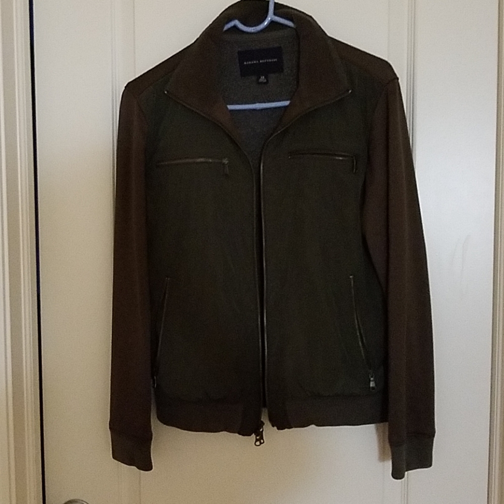 Olive green zip jacket